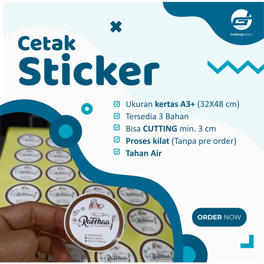 

Cetak Stiker label produk murah