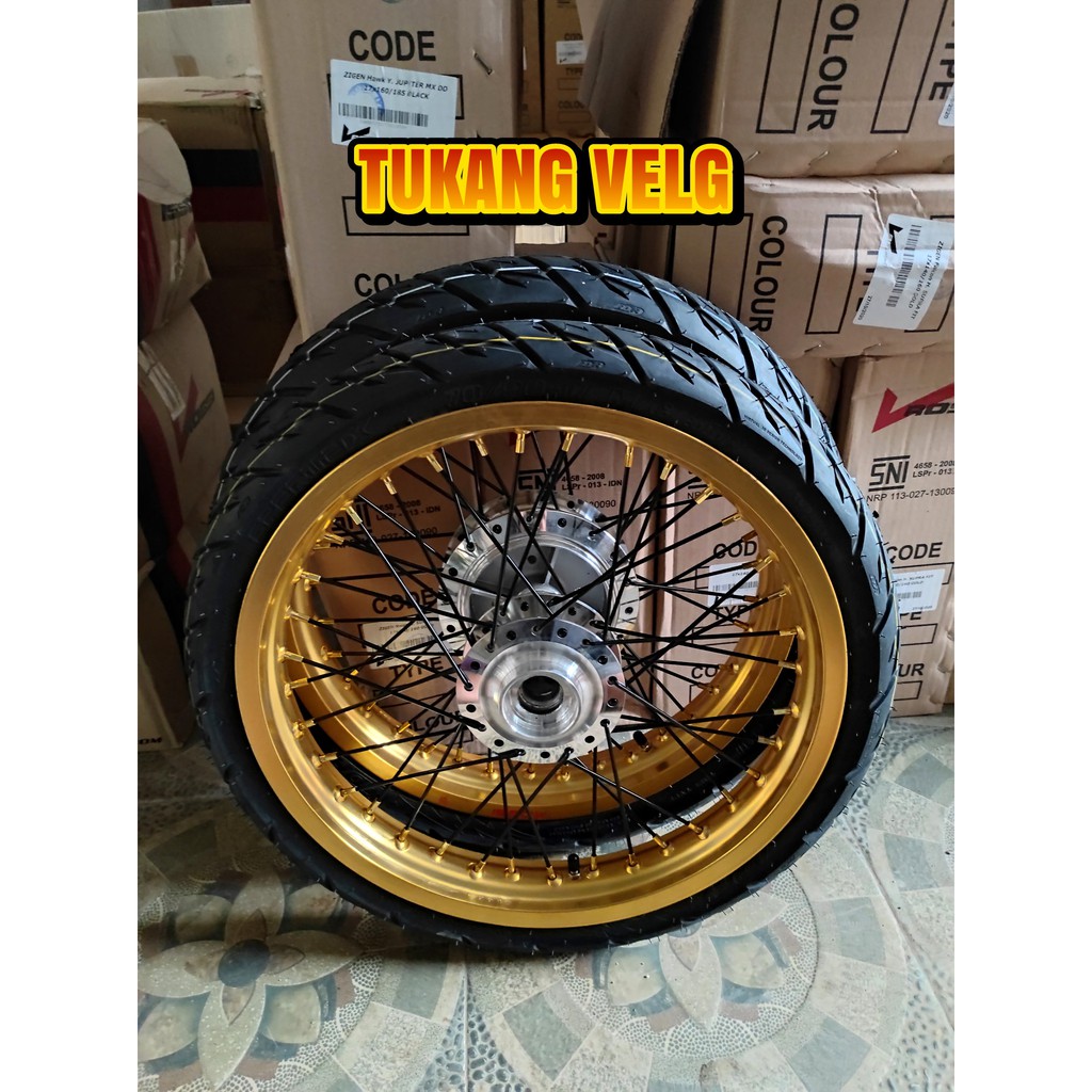 Velg Rx king ring 17 tapak lebar 185 215 sepaket plus ban
