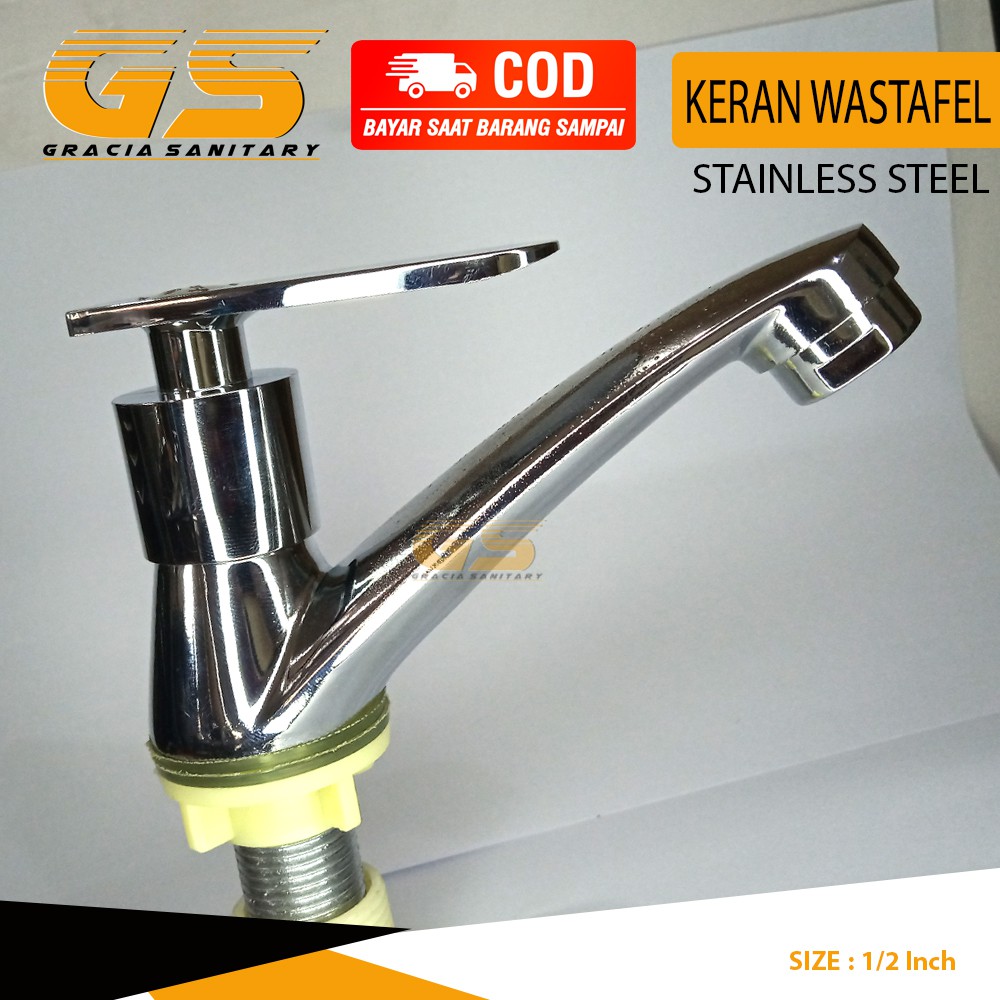 Kran Wastafel Keran Air Washtafel Handle Engkol Murah