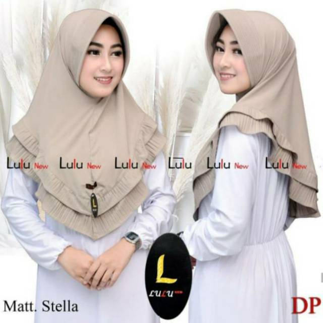 [LASTSALE] Lulu Hijab DP Double Plisket | Kerudung OBRAL