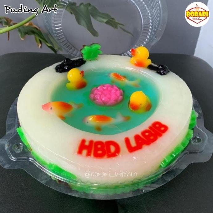 

Puding Ultah / Puding Kolam Ikan / Pudding Hias / Ide Kado Ulang Tahun