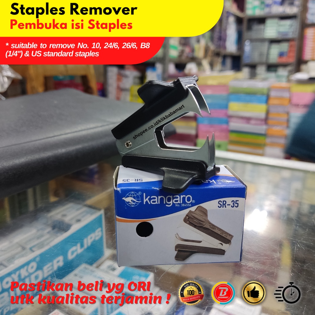 

STAPLES REMOVER PEMBUKA ISI STAPLES STAPLER KANGARO SR-35 PENGGANTI SR-45T ORI