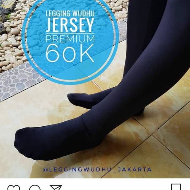 Legging wudhu fashion wanita muslimah size standart