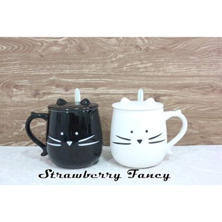 Mug Gelas  Keramik  Sepasang Motif Kucing Set  CH127S 1  