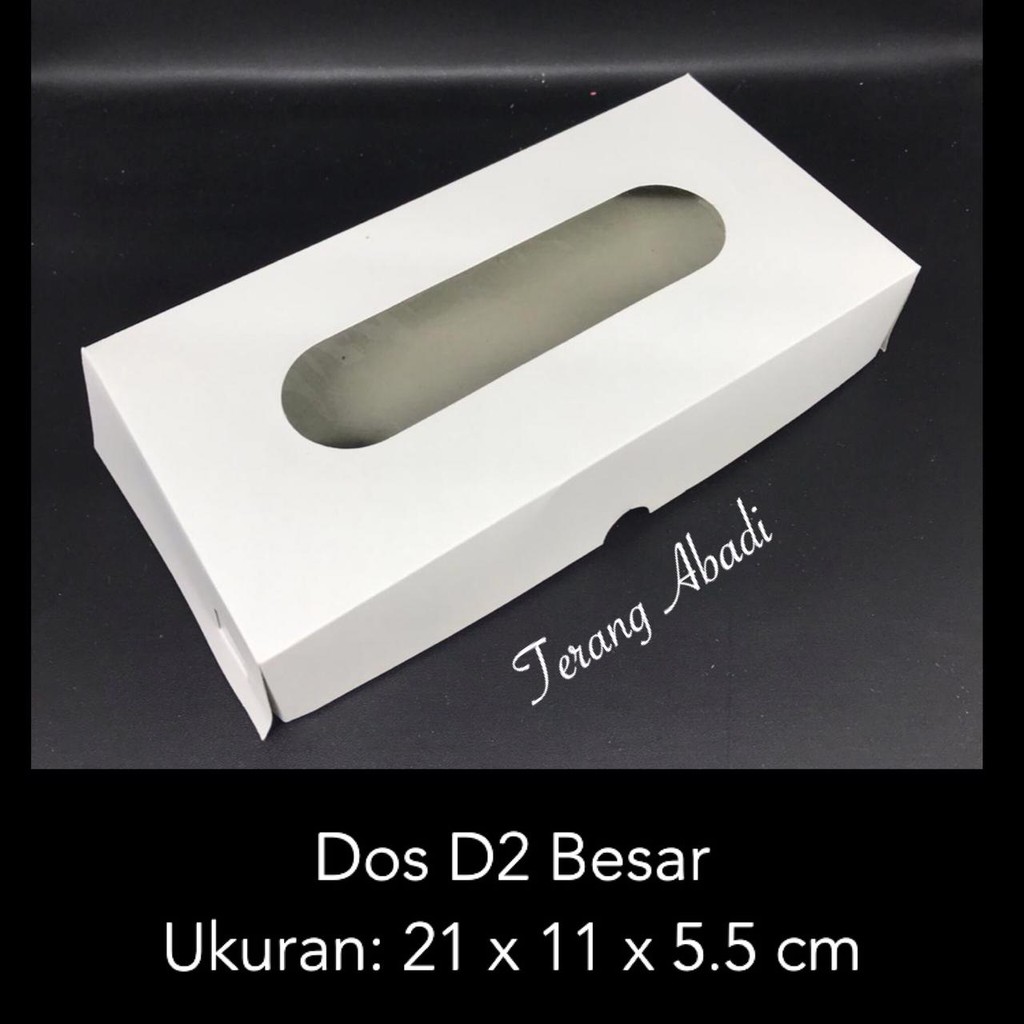 Dus Kue D2 Besar 21 x 11 x 5.5 /Dus Roti / Dus Snack /Dus Ultah /Dus Hajatan /Dus Kue