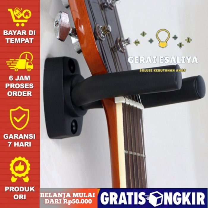 Gantungan Gitar Dinding Murah/Bracket Hook Gitar Universal TERMURAH