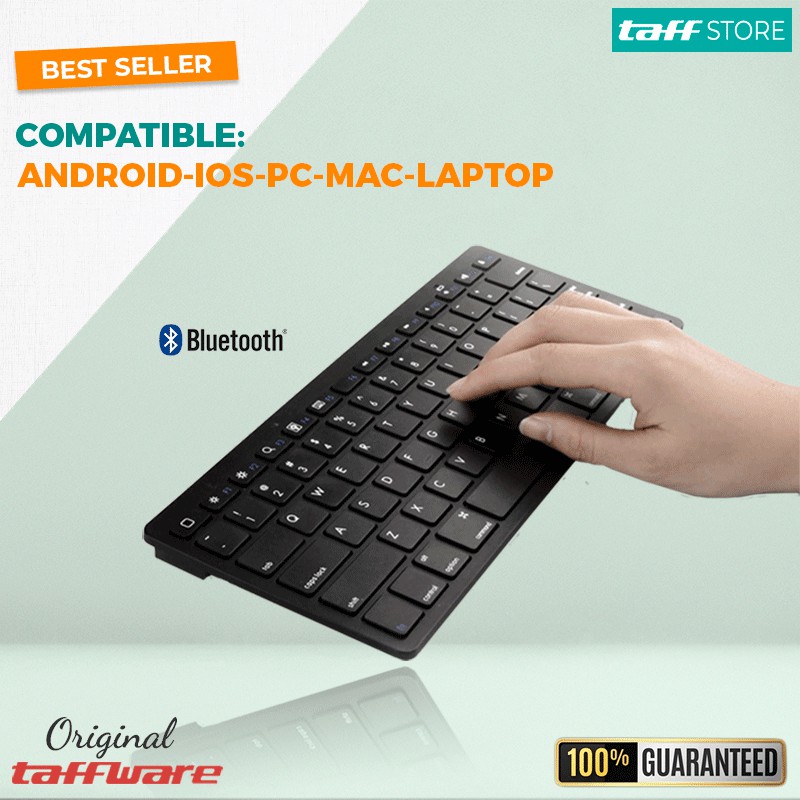 Keyboard Wireless Bluetooth Ultra Slim Untuk Android Laptop PC Tablet HP
