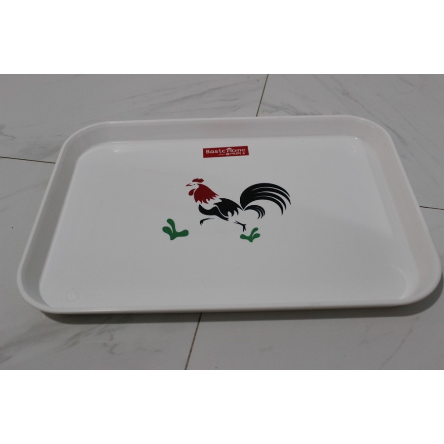 T48 nampan 30 BASIC HOME AYAM PUTIH BESAR plastik tebal