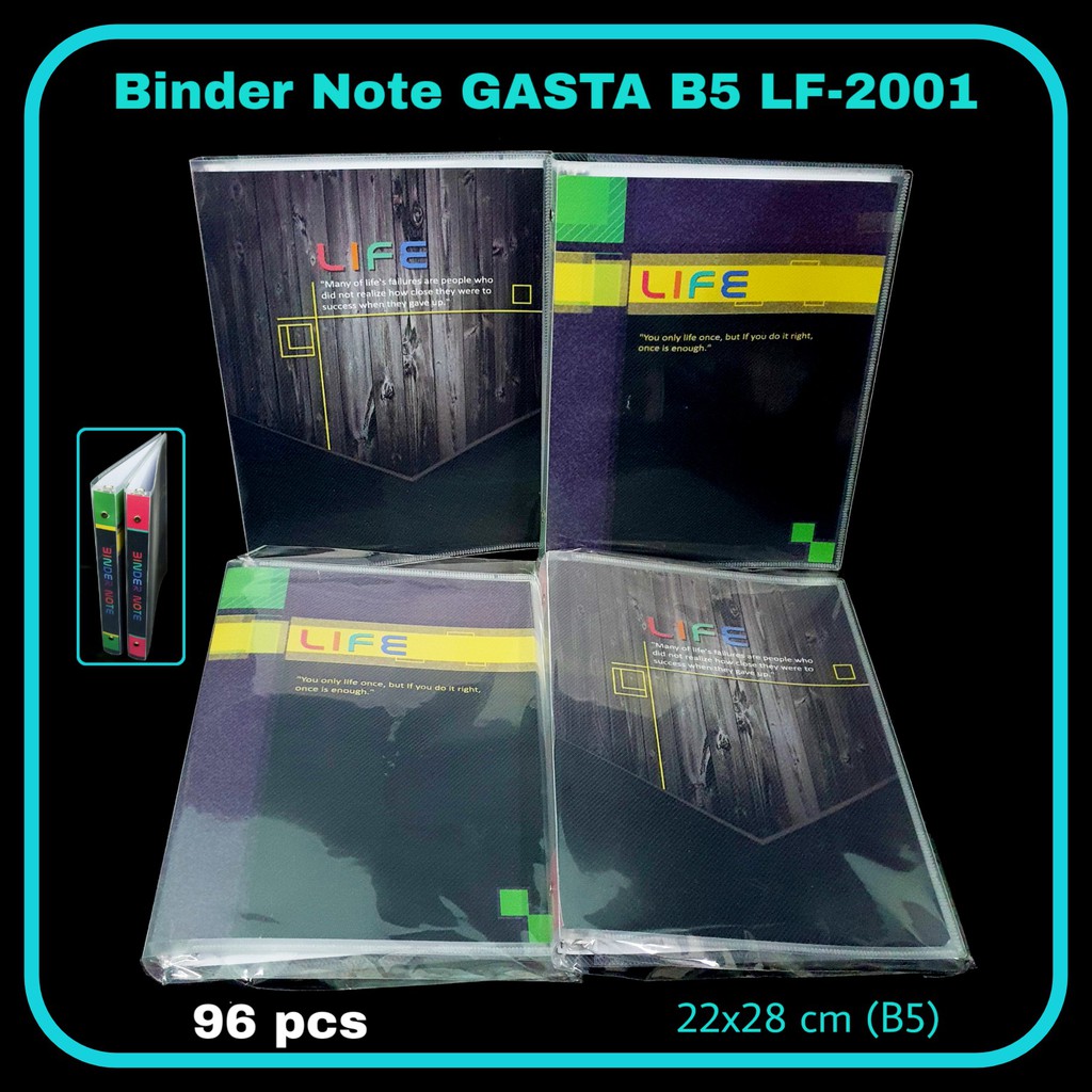 

ILP Binder Note GASTA B5-LF-2001 / Buku Ring / Bindernote / Buku Note