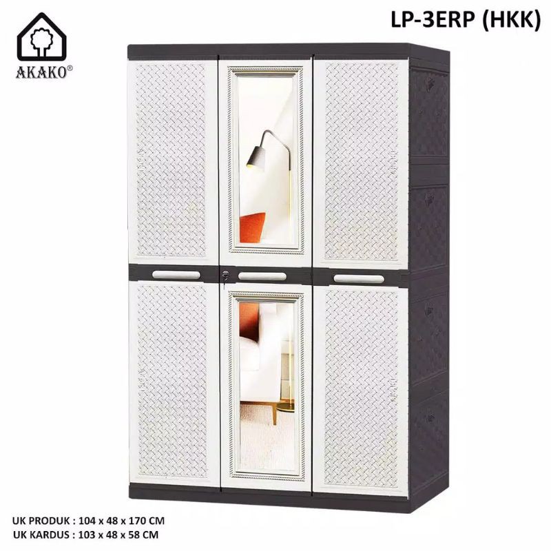 LEMARI BAJU LEMARI BAYI LEMARI PLASTIK 3 PINTU LEMARI PLASTIK 3 PINTU LEMARI PLASTIK AKAKO LEMARI PL