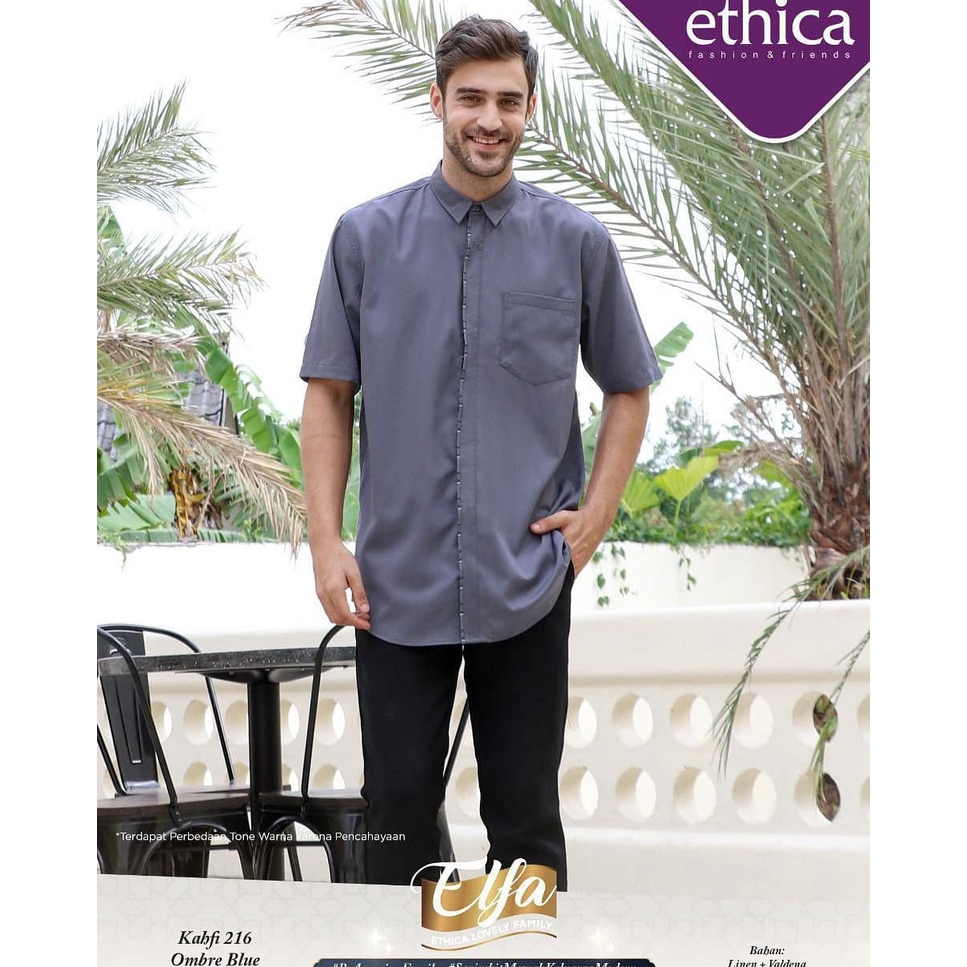 KOKO DEWASA KAHFI 216 ETHICA COUPLE 136 OMBRE BLUE / SARIMBIT ETHICA