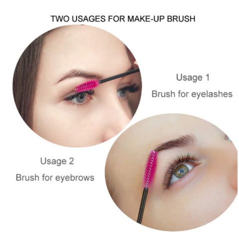 KUAS MASKARA EYELASH EXTENSION SIKAT BULU MATA MERAPIKAN EYELASH MASCARA WARD 1PCS (Kuas maskara 1pcs)