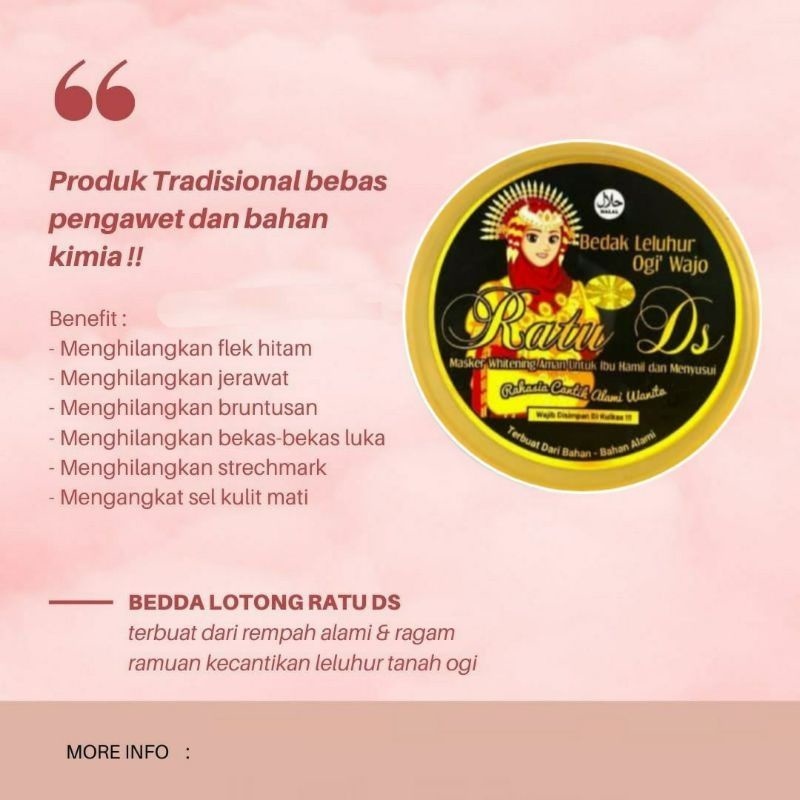 Lulur beda lotong RATU DS