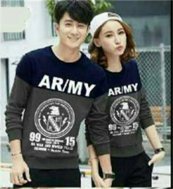 SWEATER COUPLE &quot;ARMY&quot; / SWEATER PASANGAN