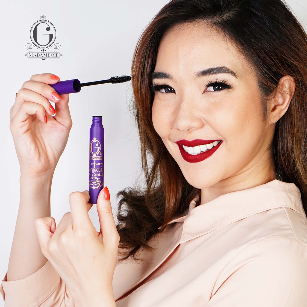 Madame Gie Gorgeus Wink Celebs Beauty Long Pretty Thick Mascara Eyeliner 2 in 1 Maskara