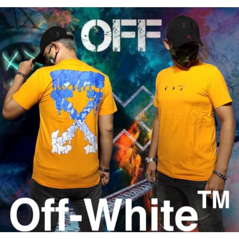 KAOS PRIA ATASAN OFF WHITE IMPORT PREMIUM QUALITY T-SHIRT PRIA BRANDED IMPORT PREMIUM FASHION PRIA