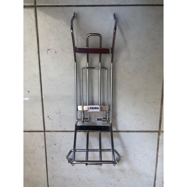 Rak bagasi tengah jepit honda prima star Bagus Tebal Crom bagus