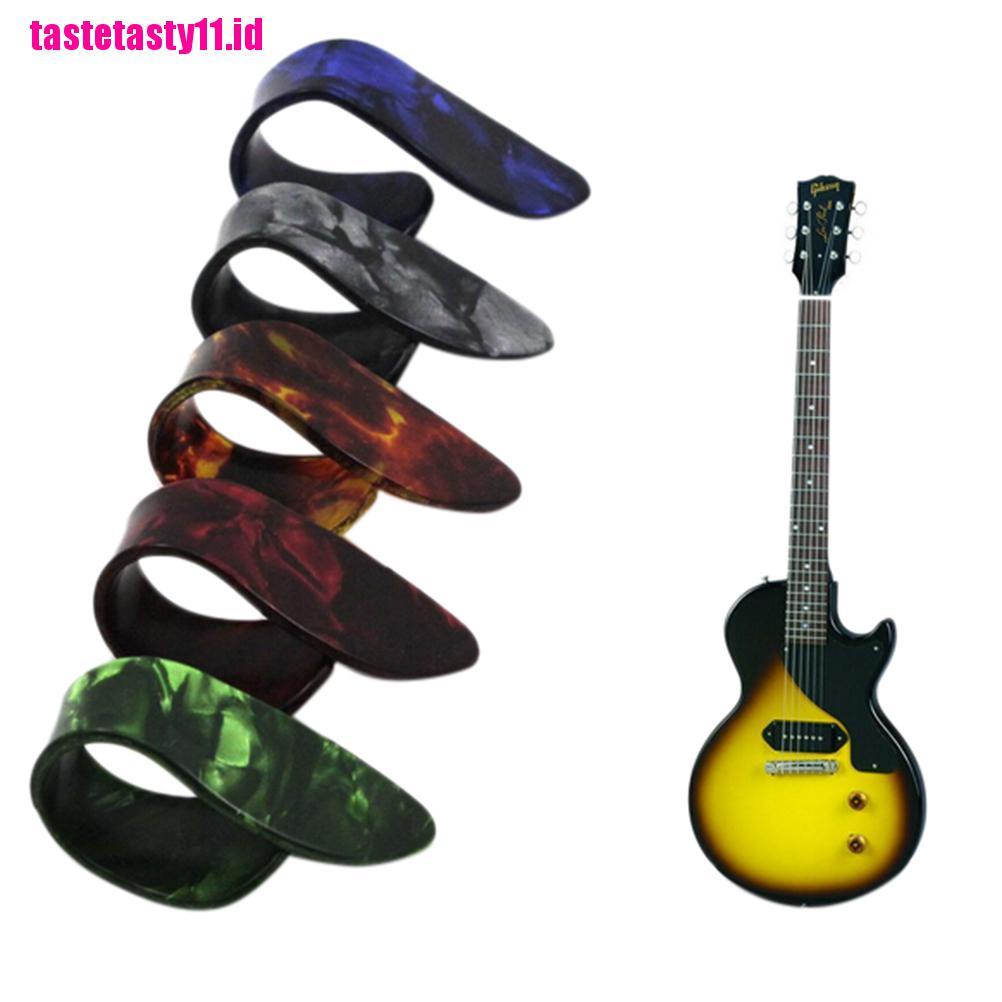 【TTID】2Pcs Colors Guitar Picks Playing Guitar Plectrums for Thumb Finger SS