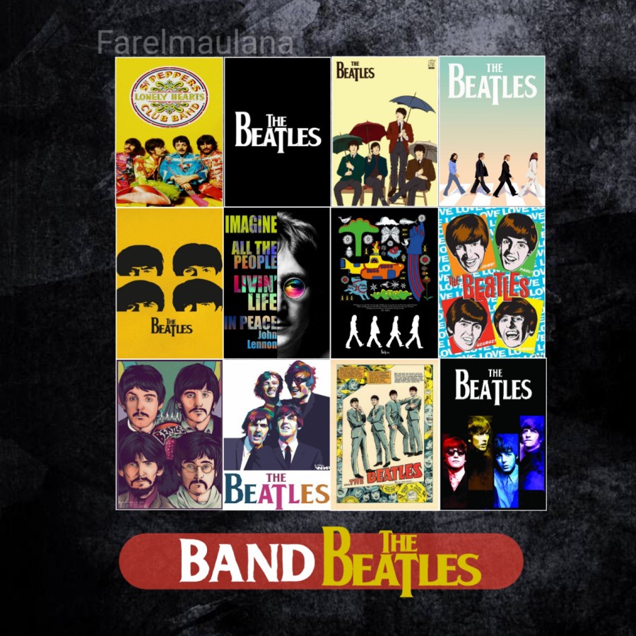 College wall kit poster the beatles / paket poster the beatles