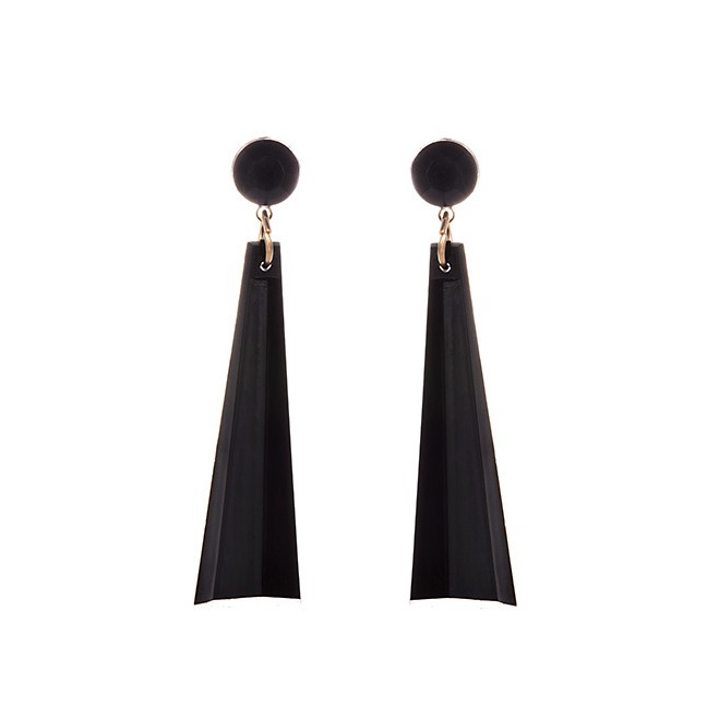 LRC Anting Tusuk Fashion Resin Strip Earrings F3290X