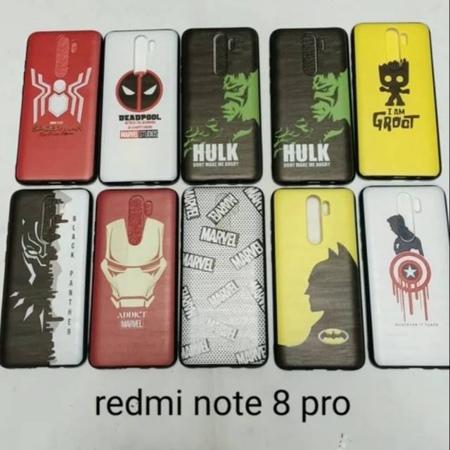 Case xiaomo redmi note 8 Pro Motif Cowok Gambar Softcase Original