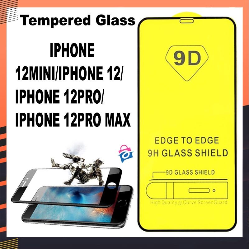 IPHONE 12MINI/IPHONE 12/IPHONE 12PRO/IPHONE 12PRO MAX TEMPERED GLASS 5D/6D/9D FULL COVER