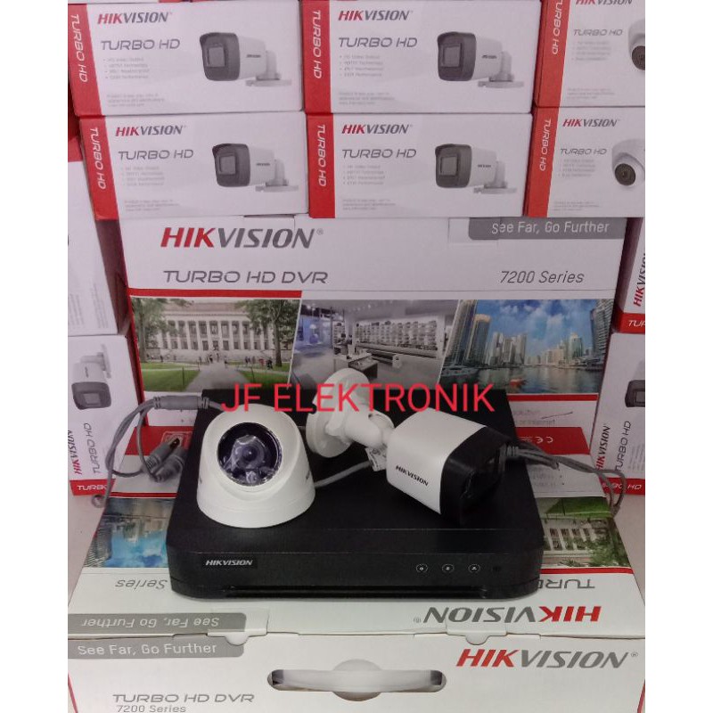 paket cctv hikvision 5mp 4 channel 2 camera hikvision 5mp