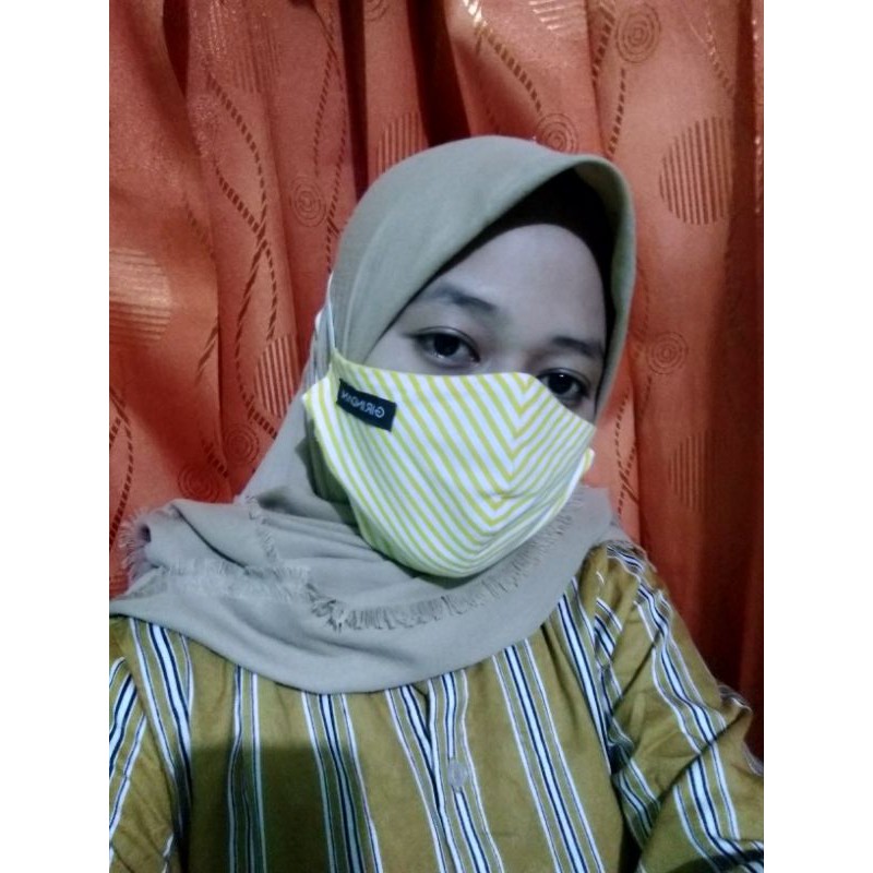 Masker 3 ply Tali Hijab by GIRINDANI