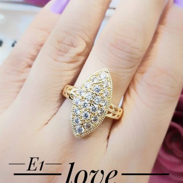 Xuping cincin lapis emas 24k 2528j