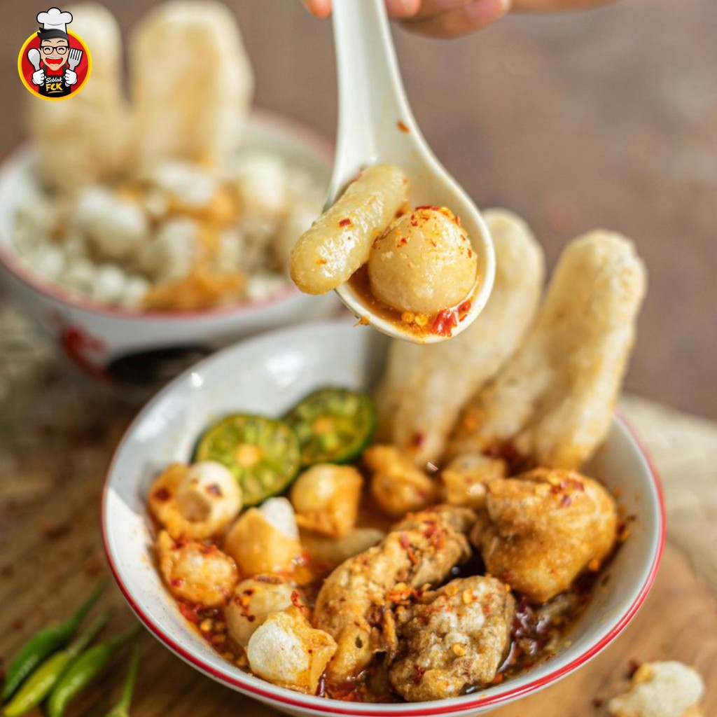 Siomay mini kering bahan pelengkap boci, seblak dan cuanki / Siomay Mini Seblak 500Gram