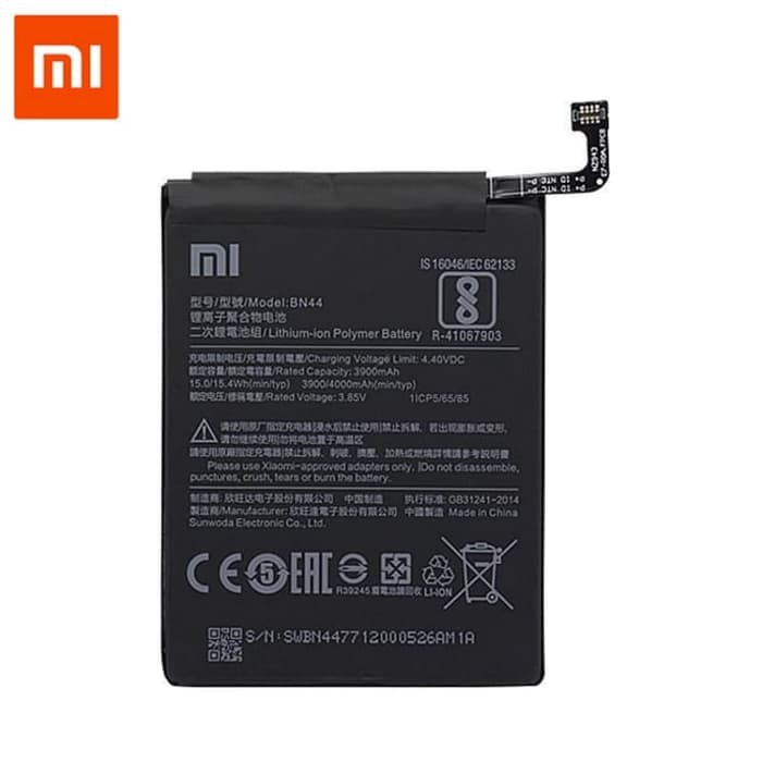 Baterai Xiaomi Redmi 5 Plus 3 8v 3900mah Bn44 Original Black Jakartanotebook Com