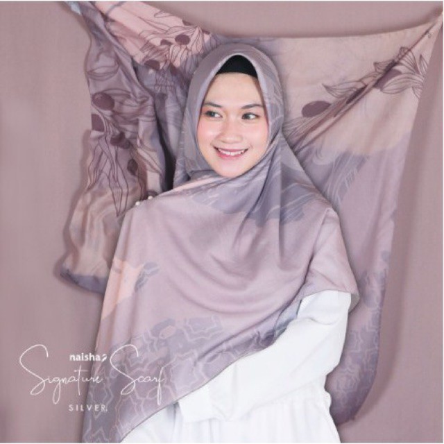 KHIMAR SIGNATURE SCARF BAHAN PREMIUM VOAL ULTRAFINE HIJAB SYARI MOTIF HALUS ADEM HIJRA