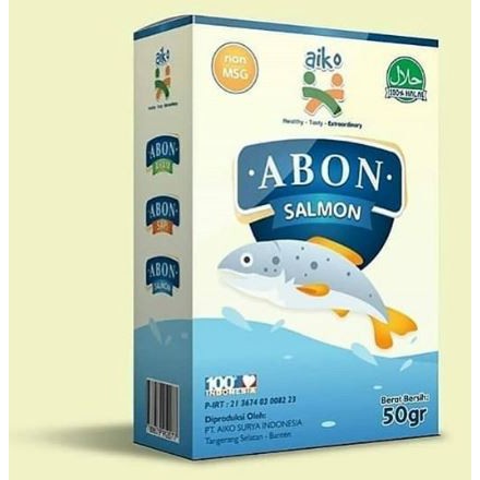 Aiko Abon Ayam / Sapi / Salmon untuk Mpasi 50 gr Halal, Non MSG