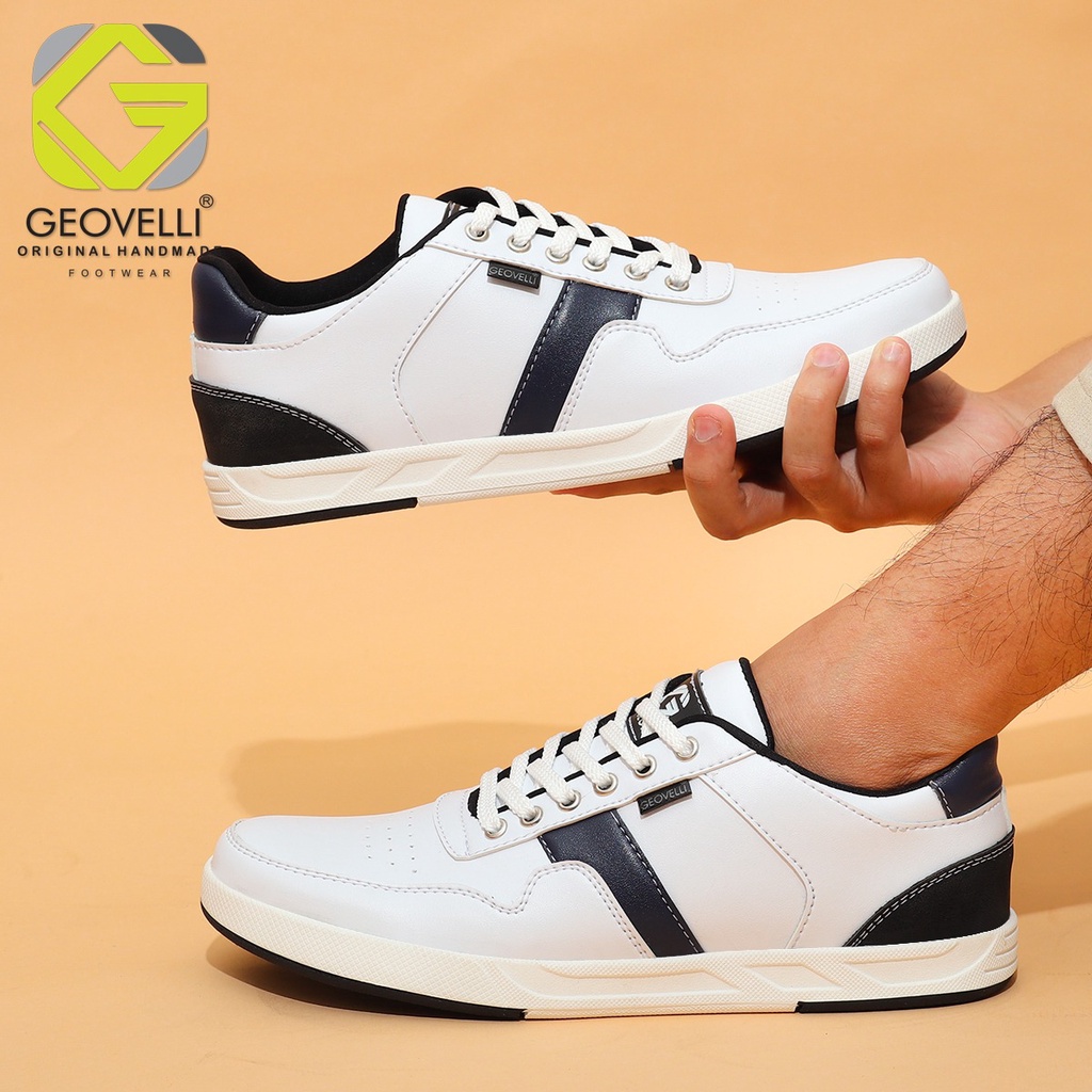 Sepatu sneaker pria kasual geovelli footwear ukuran jumbo 44-39