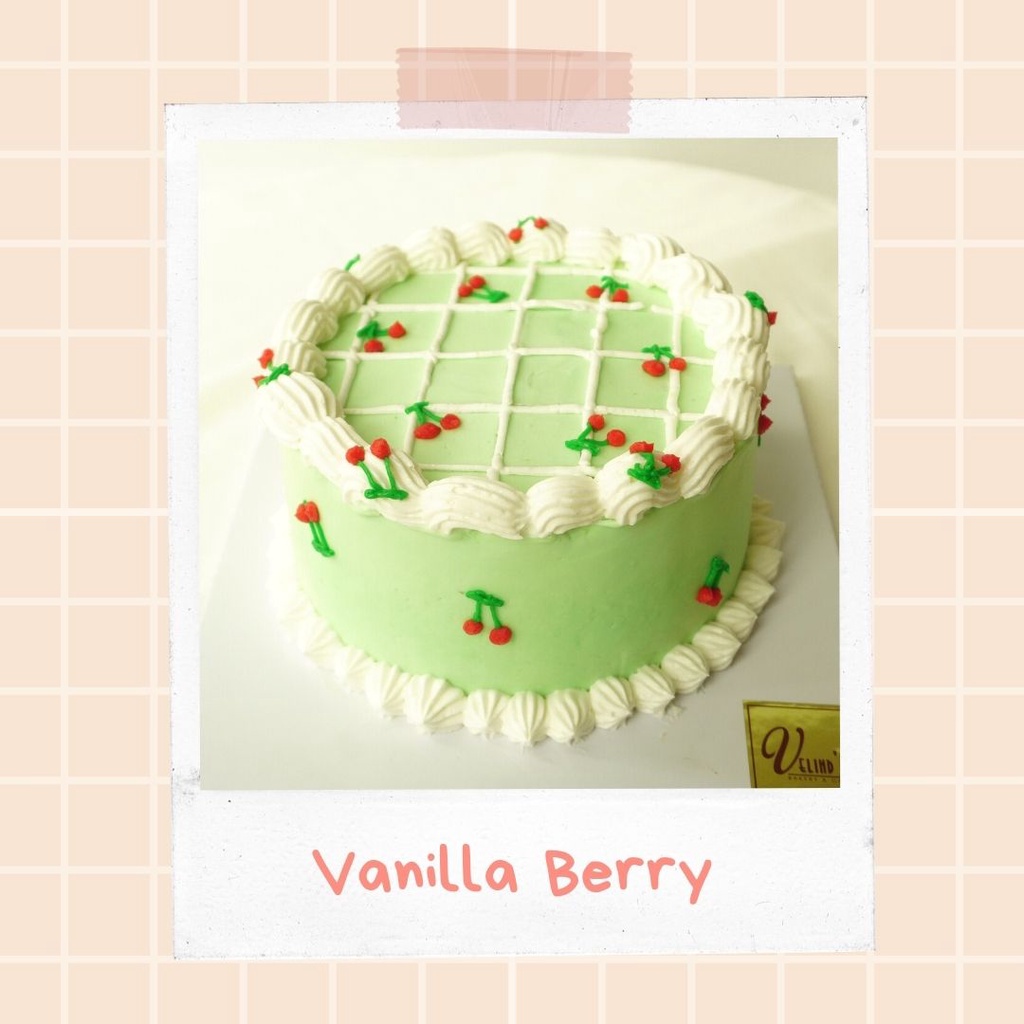 

Korean Cake Vanila/Lapsur/Berry/ Velind's Bakery/ Kue Korea Custom Lunchbox