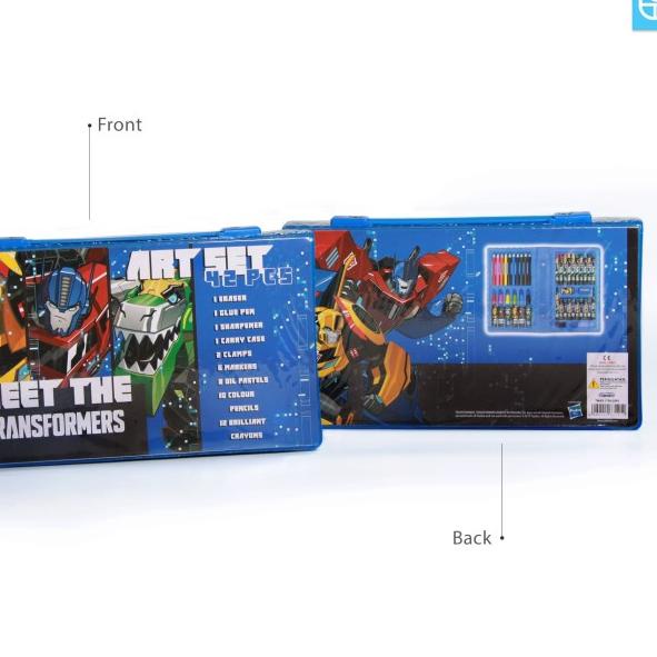 

➱ Transformer Art Set 42 pcs Adinata / Alat Mewarnai / Crayon ▼