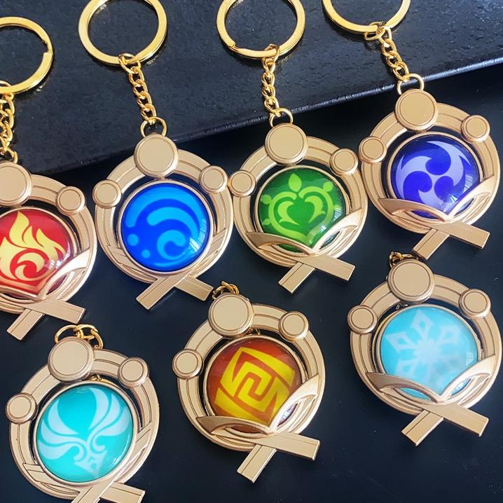 (HARGA TERMURAH) Genshin Impact keychain Genshin impact eyes of god keychains Acrylic keychain Gensh