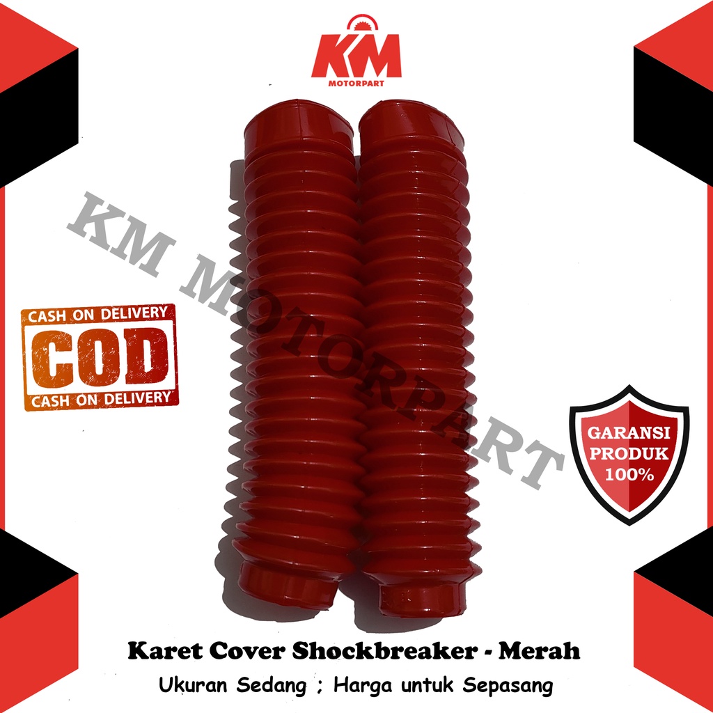 Karet Shock Depan JUMBO 26cm Cover Pelindung Sok Trail KLX CRF Byson KTM Dll Bahan Berkualitas