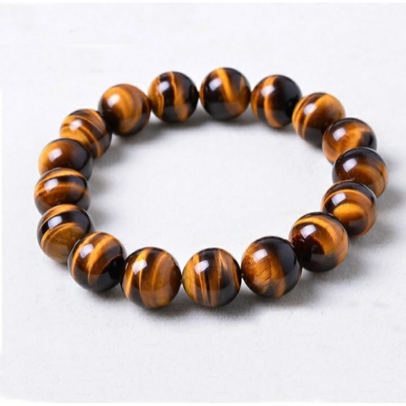 GELANG BATU AKIK NATURAL TIGER EYE ATAU BIDURI SEPAH