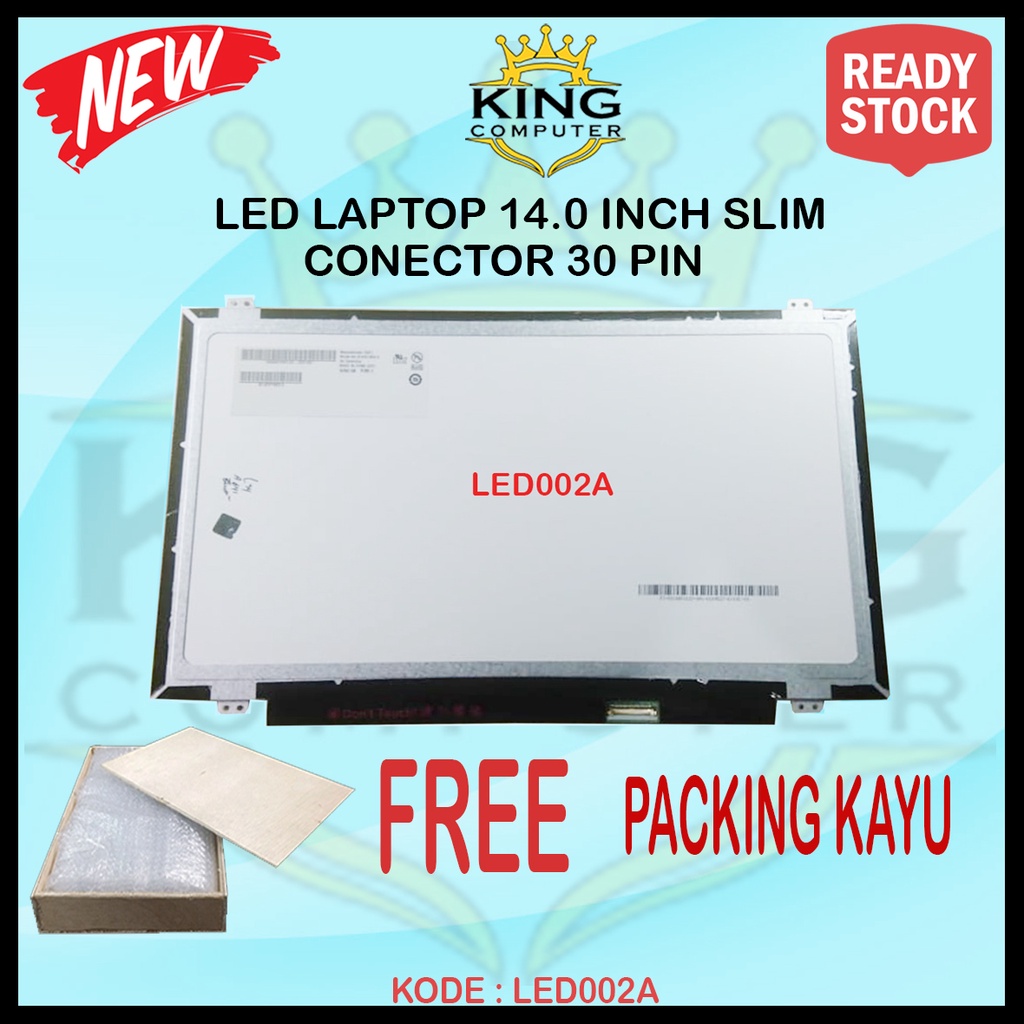 LED LAPTOP 14.0 14 Inch SLIM 30 PIN ASUS A455 X455 X441 A402 RESOLUSI 1366 X 768