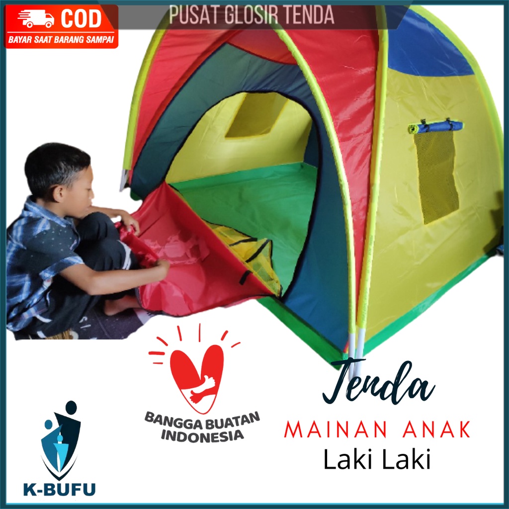Tenda Mainan Anak Laki Laki Karakter Lucu Boboiboy, Tayo, Cars, Spiderman & Tobot Murah Bisa COD FAM