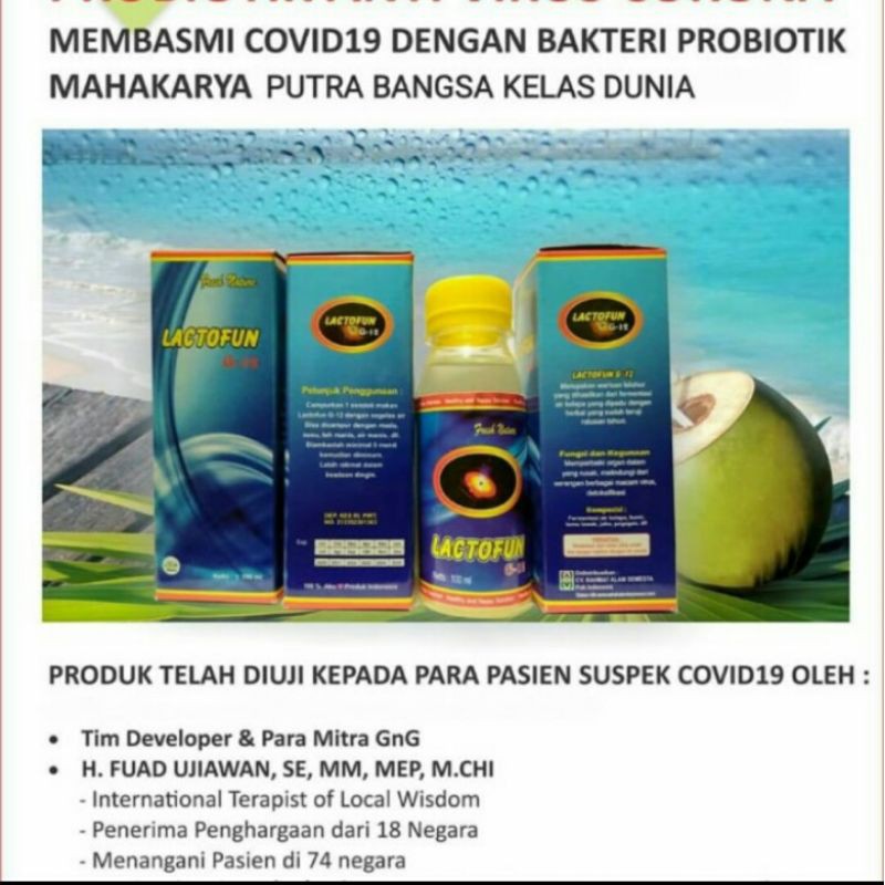 Lactofun G-12 Herbal Detoksifikasi Anti Virus Probiotik