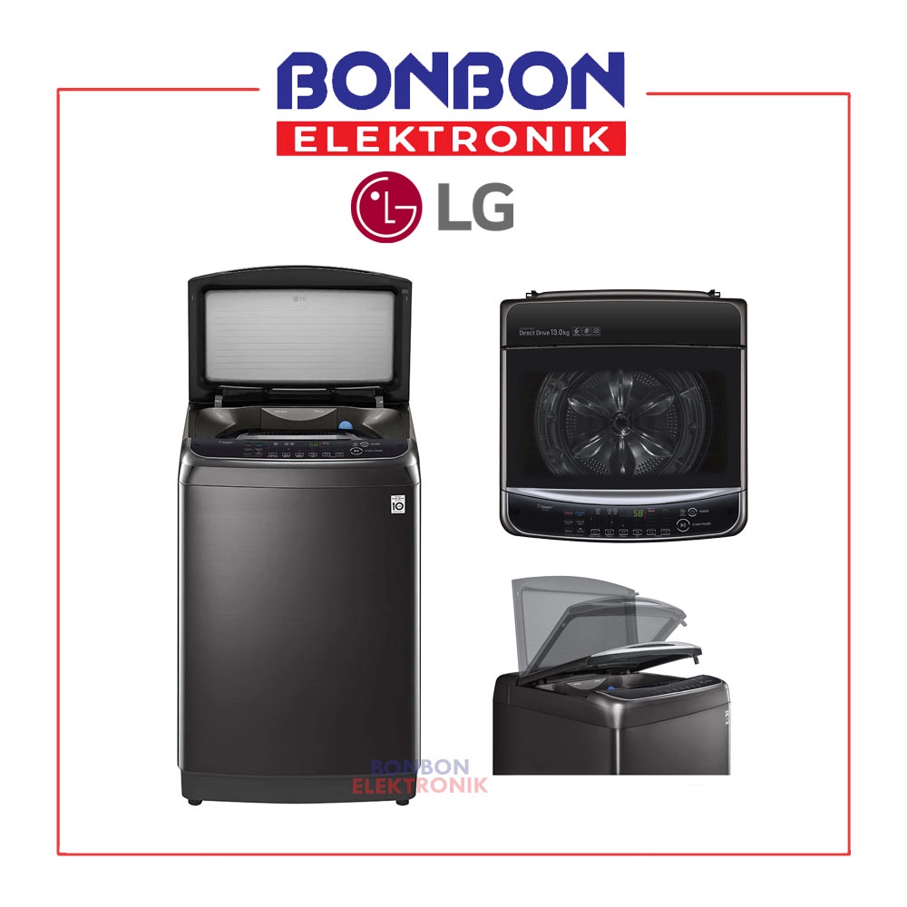 LG Mesin Cuci 1 Tabung 13KG TH2113DSAK Inverter Turbo Wash 3D ThinQ