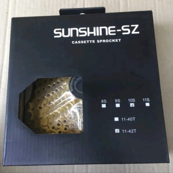 Sproket Shinsine gold 10 speed 11-42T berkwalitas