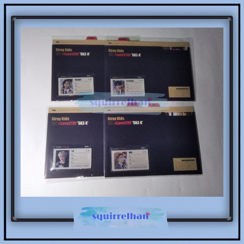 [READY STOCK] stray kids skz-x id file set complete fullset skzx yang jeongin lee know han jisung li