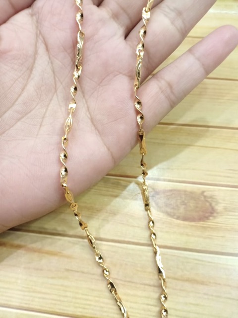 Kalung wanita // kalung lidi plitir//perhiasan //kalung panjang 46 cm