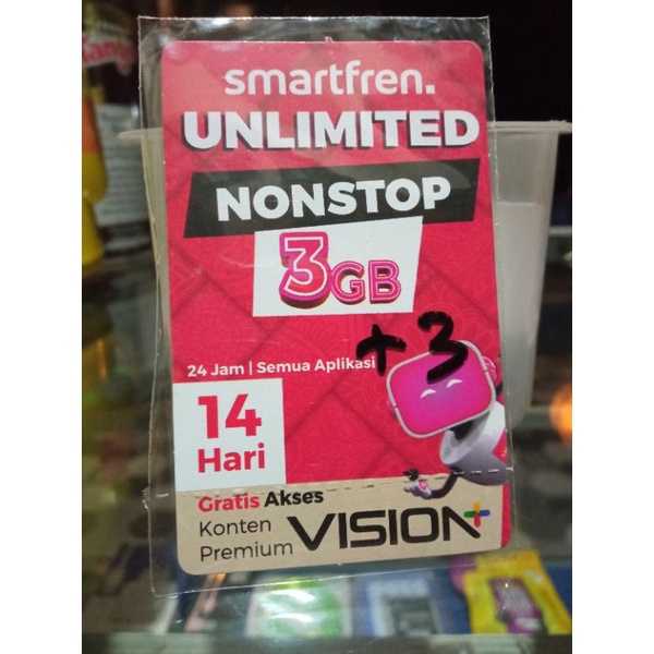 vocher Smartfren Unlimited Nonstop 3+3GB