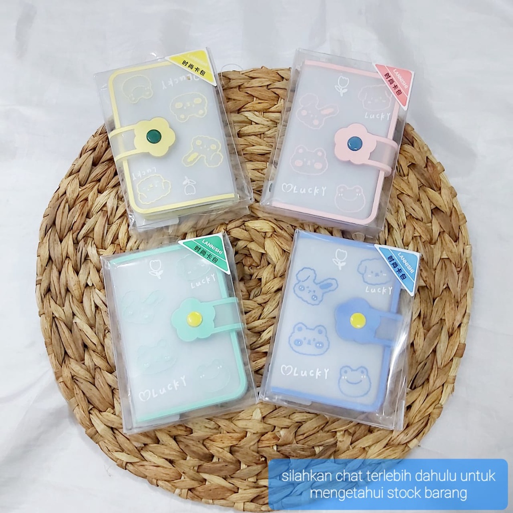 DOMPET KARTU KARET MOTIF KARAKTER BENING TEMPAT KARTU CARD LUCU