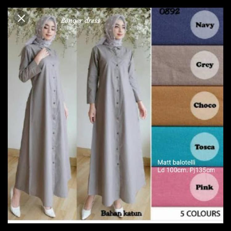 100% BERKUALITAS BAJU GAMIS SYARI - ATASAN WANITA MUSLIM LONGER - DRESS PESTA MURAH 100% TERMURAH