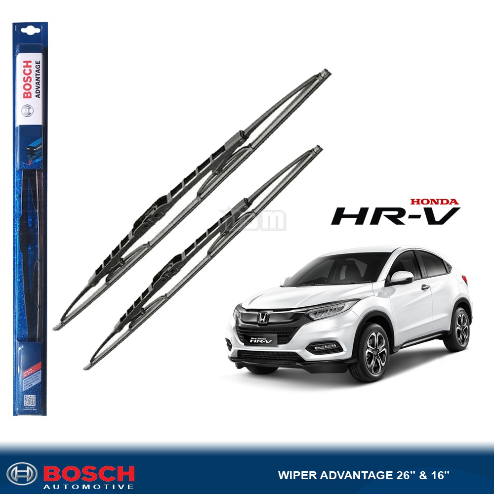 Bosch Advantage / Karet Wiper Mobil Honda HRV 26&quot; dan 16&quot; (Sepasang) / Wiper HRV